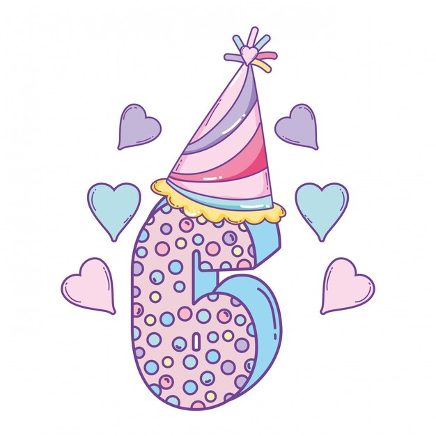 Numero de cumpleaños con sombrero