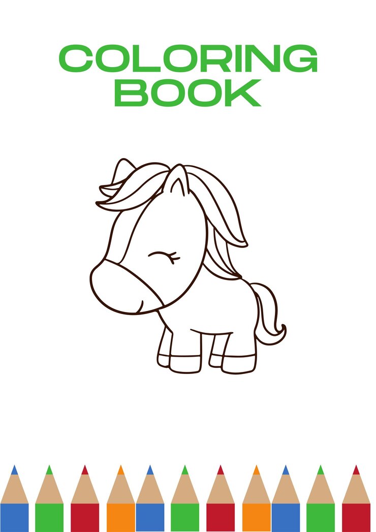 Vector número dibujado a mano kawaii libro para colorear ilustración alfabeto animal y frutas con palabra para niños
