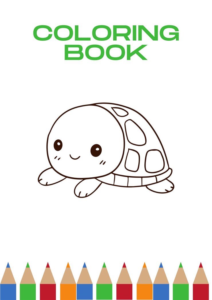 Vector número dibujado a mano kawaii libro para colorear ilustración alfabeto animal y frutas con palabra para niños