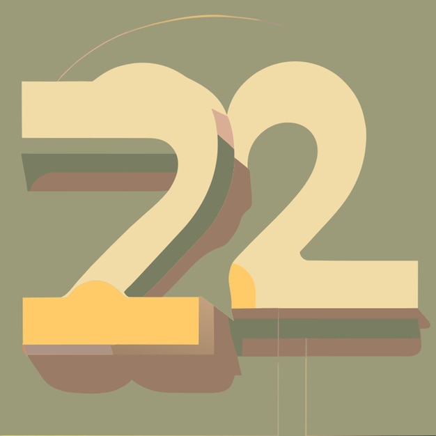 número eléctrico 21 ilustración vectorial plano 2