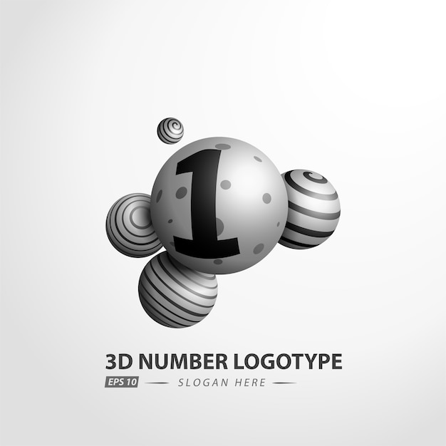 Número de logotipo bola decorativa