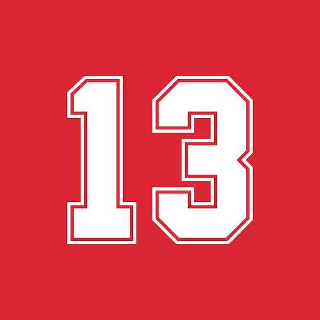 Números deportivos de baloncesto y béisbol 13