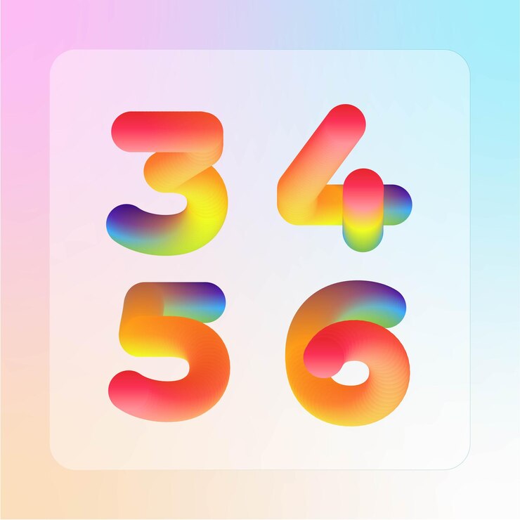 Vector números de gradiente modernos