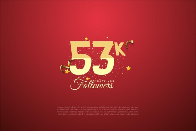 Números planos y torcidos para celebración de 53k seguidores
