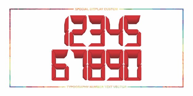 números de vector personalizados digitales variados mínima gradación de color Red de bandera oscura 177