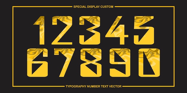 números de vectores personalizados digitales variados mínimo Gradación de color Dark Banner Network 126