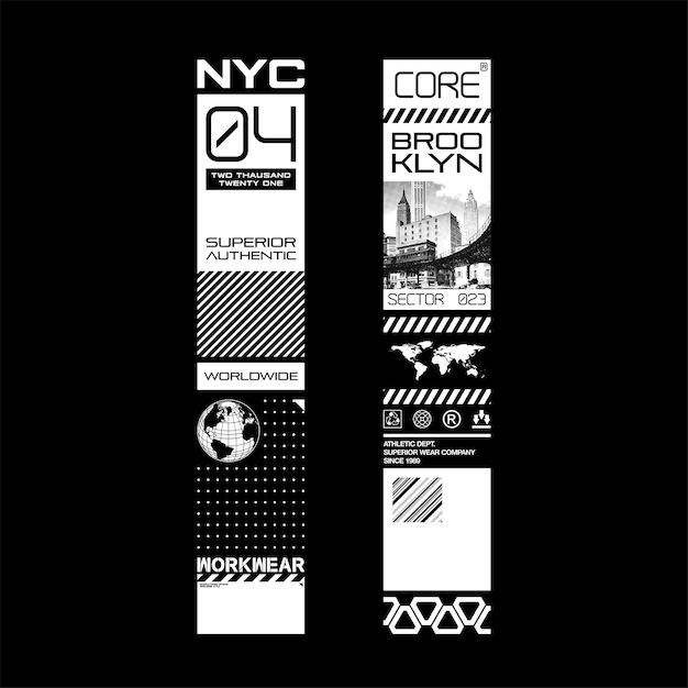 nyc brooklyn tiras simple moda vintage