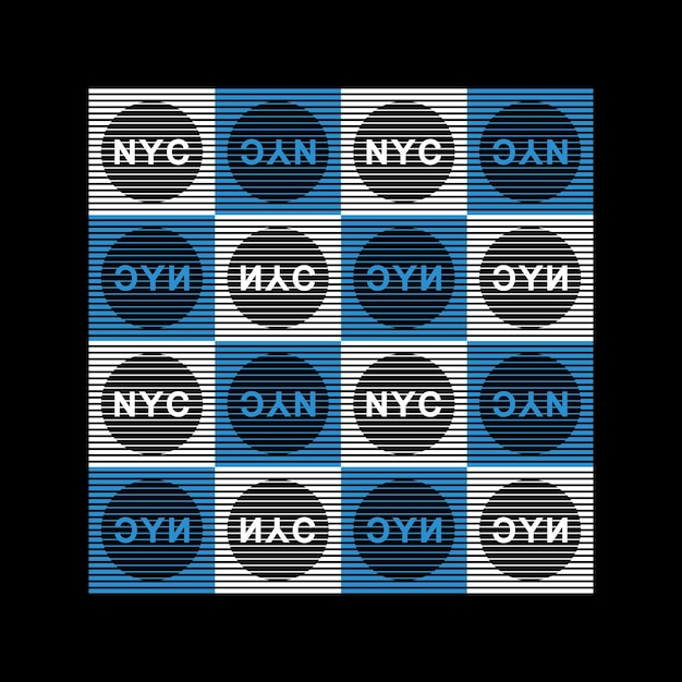 NYC diseño tipografía vector diseño texto ilustración camiseta Imprimir