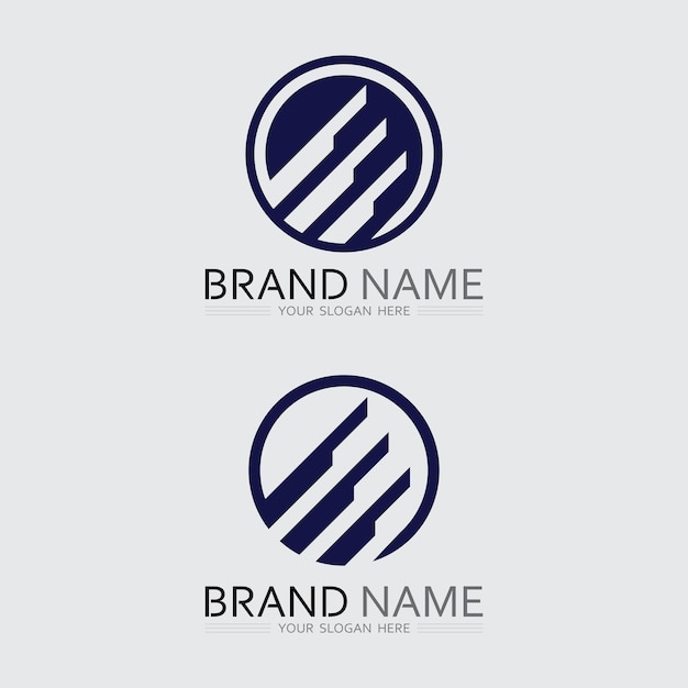 O anillo logo negocio y círculo logo diseño vector