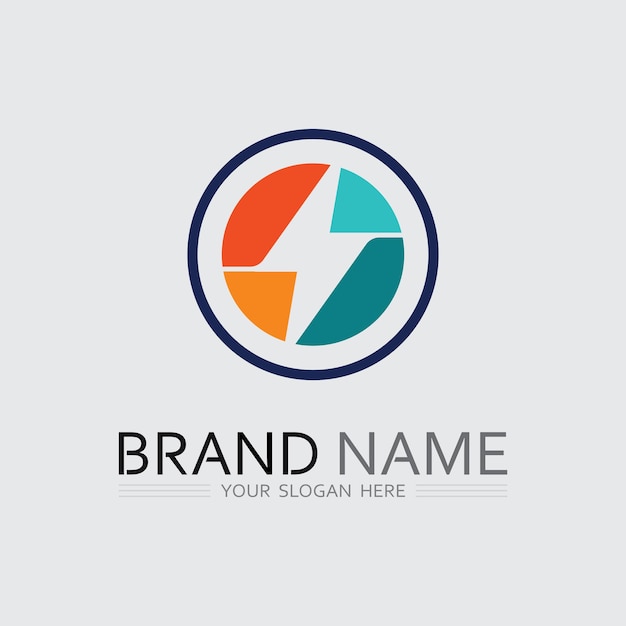 O anillo logo negocio y círculo logo diseño vector