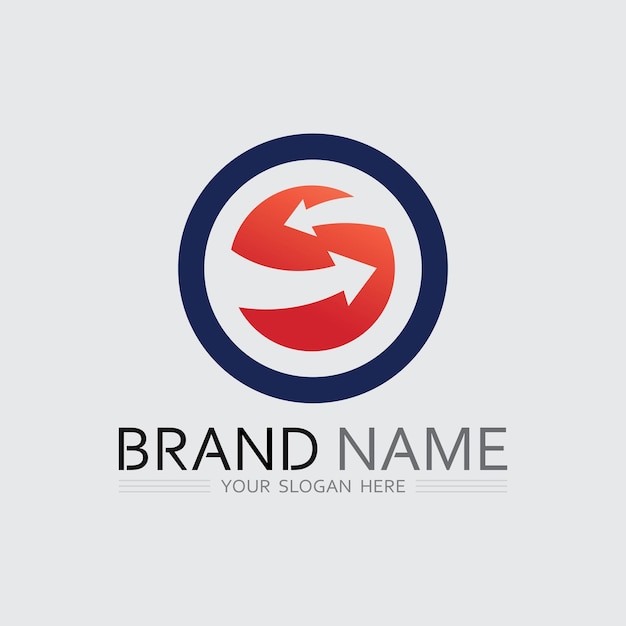 O anillo logo negocio y círculo logo diseño vector