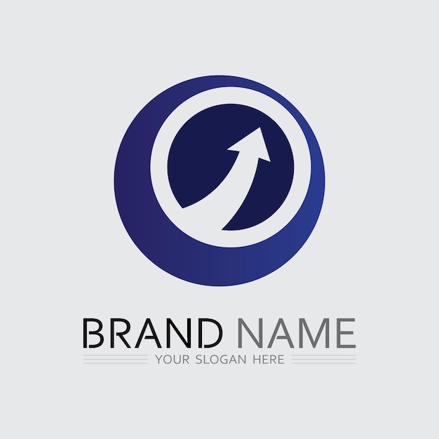 O anillo logo negocio y círculo logo diseño vector