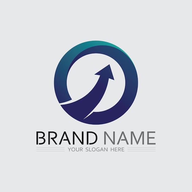 O anillo logo negocio y círculo logo diseño vector