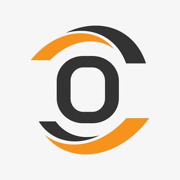 O carta diseño de logotipo