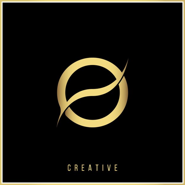 O Creative último diseño de logotipo Premium Vector letras Logo Vector Ilustración logo de azul