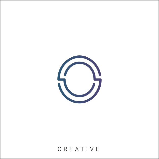 O Diseño creativo de logotipo Branding Diseño de logotipo Ilustración vectorial Diseño moderno Diseño de monograma