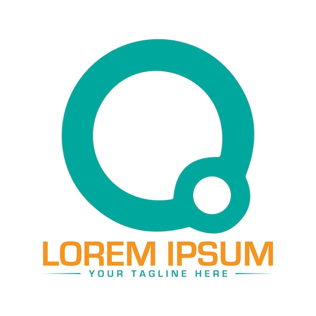 O Diseño de la letra del logotipo Diseño único y moderno del logotipo