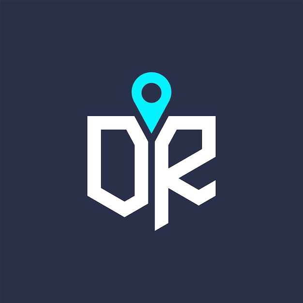 O diseño de logotipo de ubicación para reclutamiento y carta de navegación O icono vectorial de logotipo