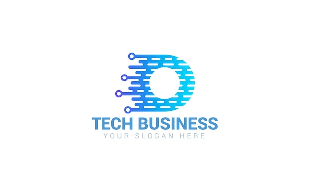 O Diseño vectorial del logotipo de Tech Alphabet para sitios web, negocios en línea y servicios digitales