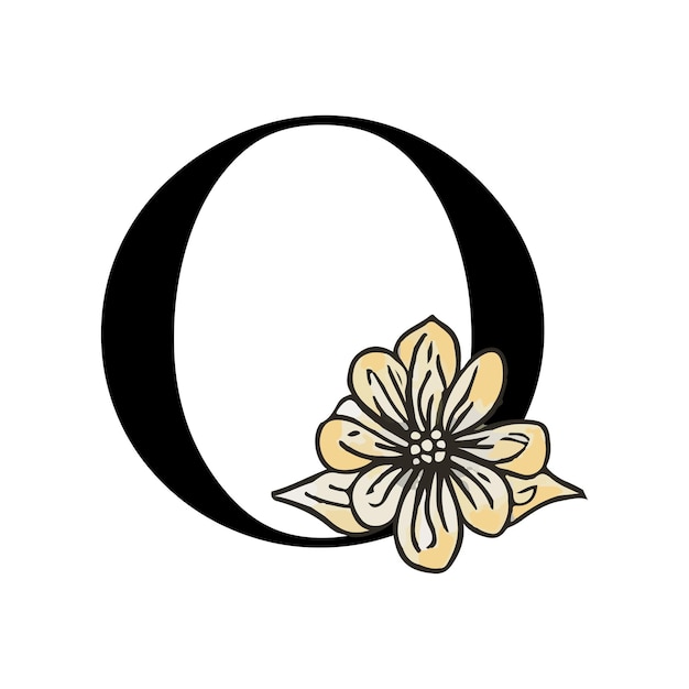 O letra de flor