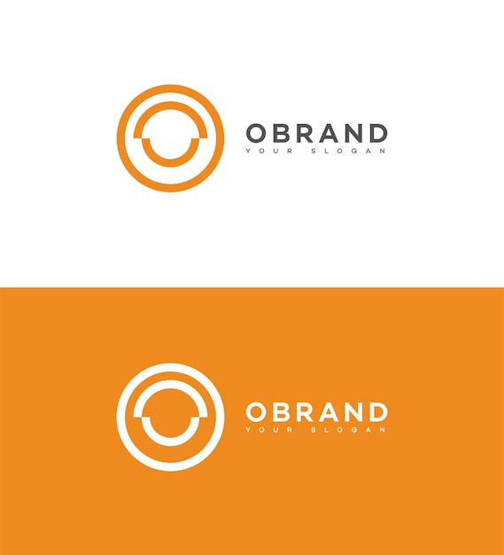 O letra Logo Icon de marca Signo de identidad O plantilla de símbolo de letra