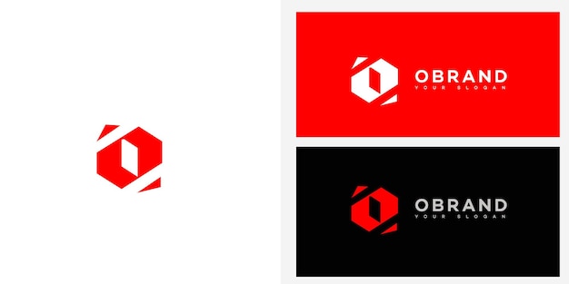 O letra Logo Icon de marca Signo de identidad O plantilla de símbolo de letra
