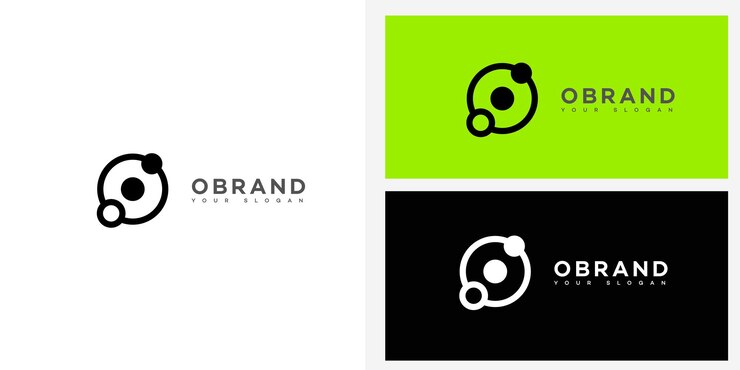 Vector o letra logo icon de marca signo de identidad o plantilla de símbolo de letra