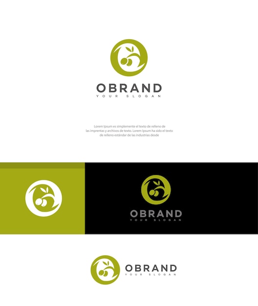 O letra Logo Icon de marca Signo de identidad O plantilla de símbolo de letra