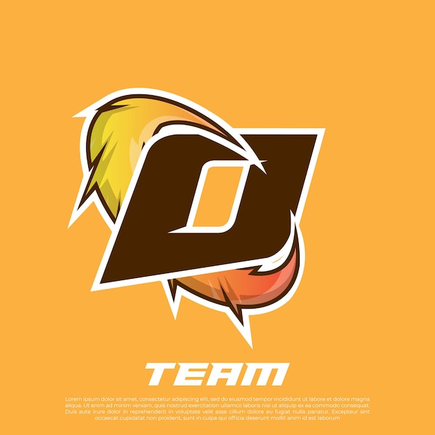 O Letter Esport gamer logo efecto de texto editable rgb y neón estilo de texto badge logo esport
