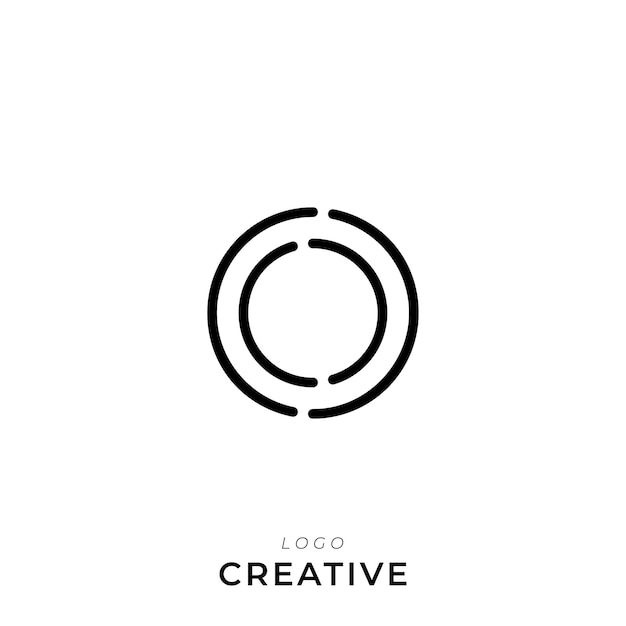 O Premium Creative Latter Diseño de logotipo Compañía de marca Logotipo Diseño del logotipo Ilustración vectorial