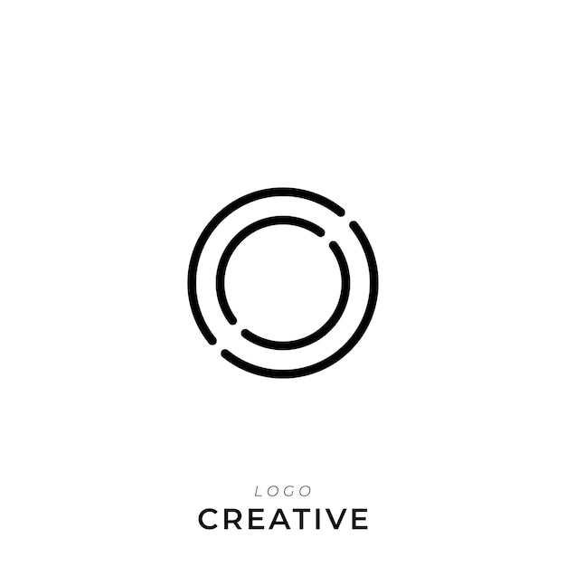 O Premium Creative Latter Diseño de logotipo Compañía de marca Logotipo Diseño del logotipo Ilustración vectorial