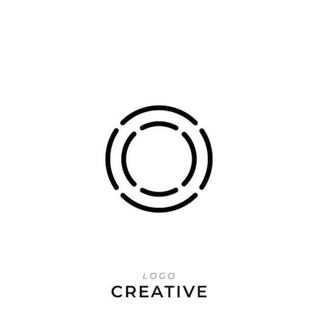 O Premium Creative Latter Diseño de logotipo Compañía de marca Logotipo Diseño del logotipo Ilustración vectorial