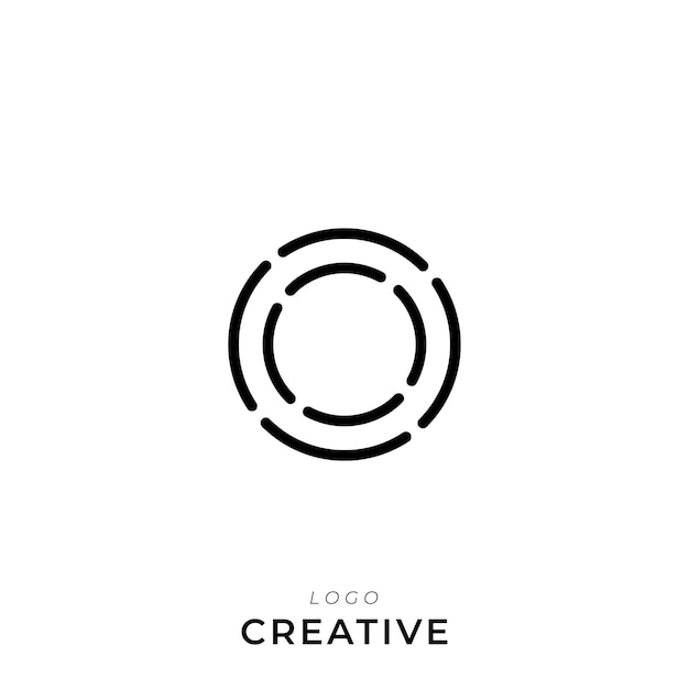 O Premium Creative Latter Diseño de logotipo Compañía de marca Logotipo Diseño del logotipo Ilustración vectorial