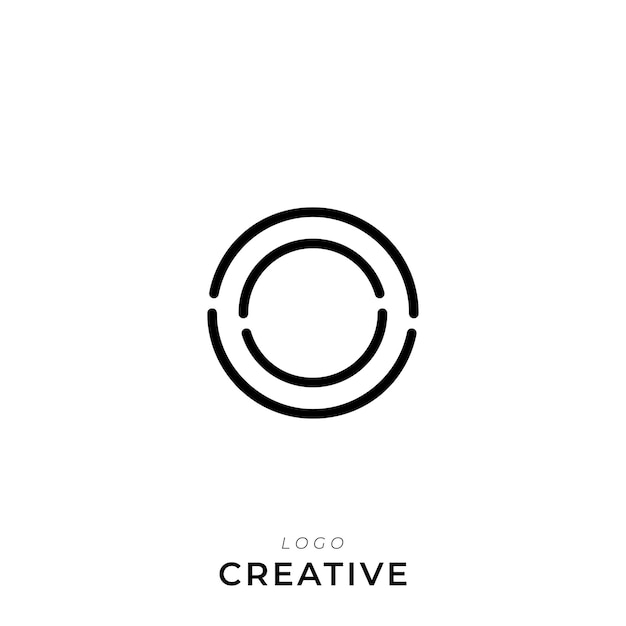 O Premium Creative Latter Diseño de logotipo Compañía de marca Logotipo Diseño del logotipo Ilustración vectorial