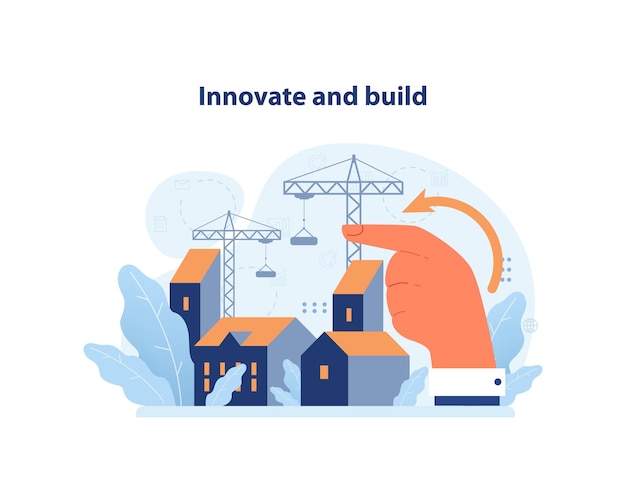 Objetivo de desarrollo sostenible (ODS) infraestructura y ciudades sostenibles construcción tecnológica
