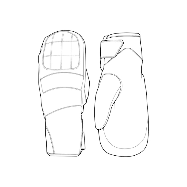 Objeto aislado de guante e icono de invierno Conjunto de icono de vector de guante y equipo para stock