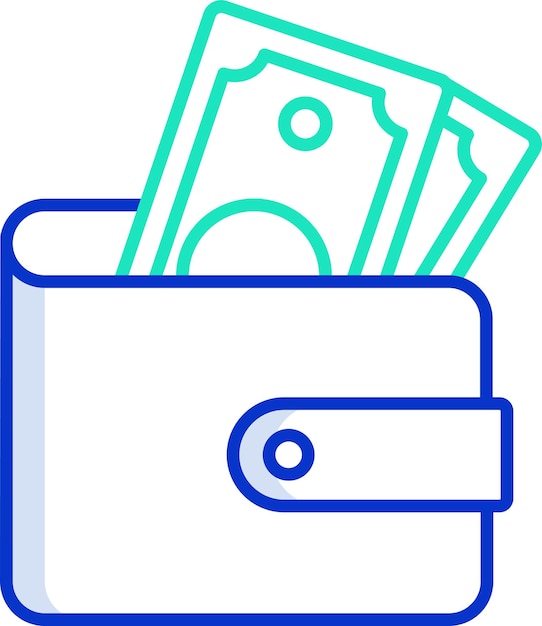 un objeto azul y verde con una pegatina azul y verde que dice billetes de dólar