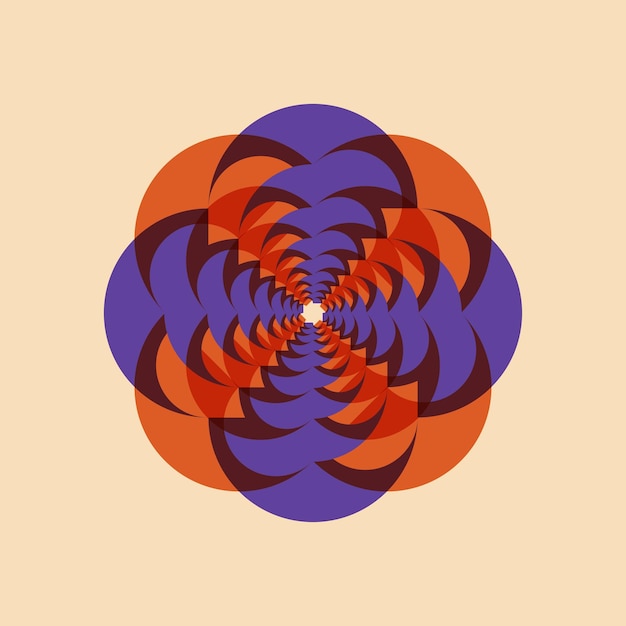 Objeto geométrico con efecto estampado riso. Vector. elemento gráfico para tela, textil, ropa