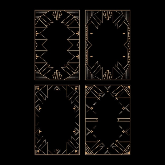 Objeto de marcos Art Deco vintage