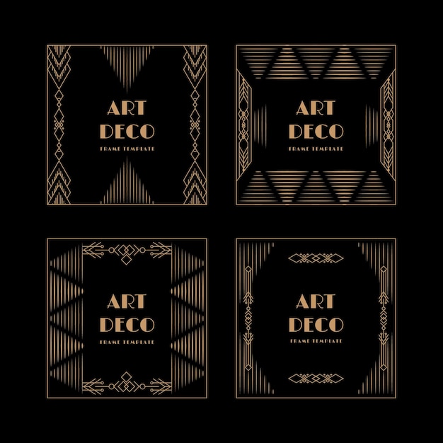 Objeto de marcos Art Deco vintage