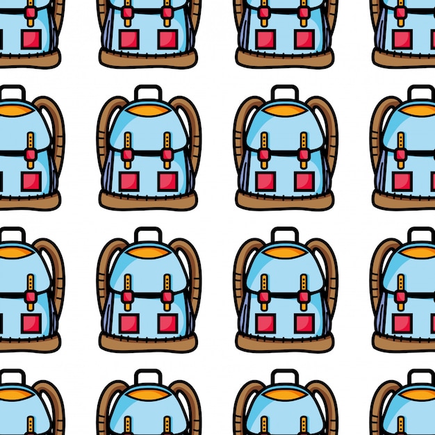Objeto mochila con diseño de bolsillos y cierres.