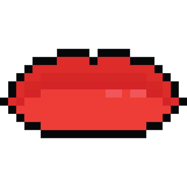 un objeto rojo con un círculo rojo en él