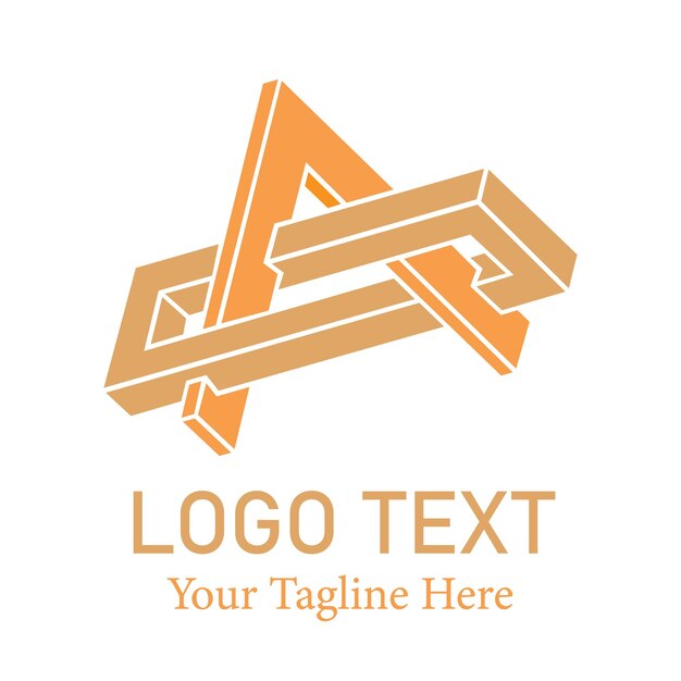 Objetos geométricos eternos abstractos diseño de logotipo imagen vectorial