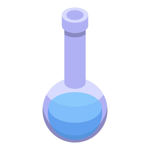 Objetos de vidrio de laboratorio que contienen líquido químico azul para experimentos científicos