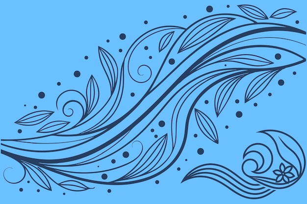 Obra de arte digital de patrón de onda abstracta