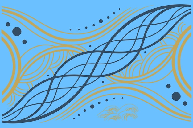 Obra de arte digital de patrón de onda abstracta