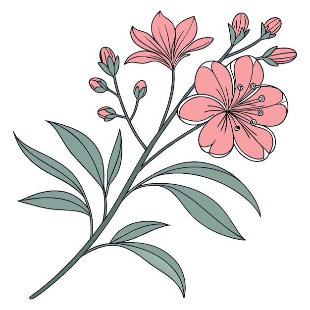 Obra artística de flores silvestres inspirada en la naturaleza para la decoración floral de la pared