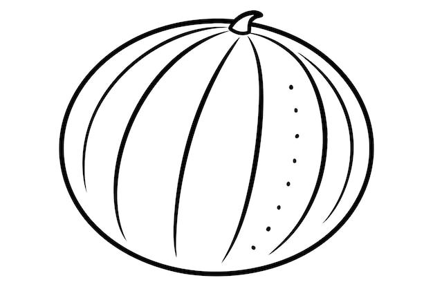 La obra maestra del arte de la línea Honeydew Melon