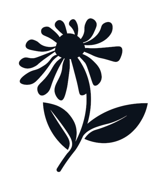 Obras de arte de flores en blanco y negro