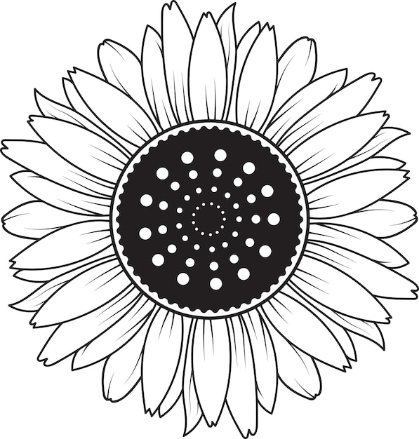 Obras artísticas vectoriales de girasoles